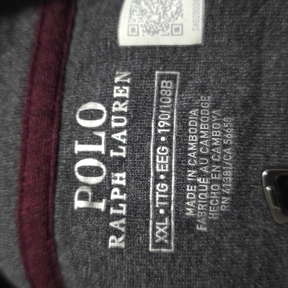 Polo Ralph Lauren Maroon  Quarter Zip Pullover Men's Size XXL - Picture 3 of 17